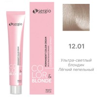 Крем-краска Color&Blonde 12.01 - ультра-светлый блондин легкий пепельный (100 мл)